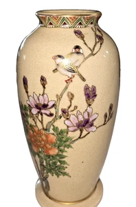 Japanese Satsuma Ware Vase 7" Signed Satsuma/Kushikino/Ho TaishoPeriod 1912-1926 - Picture 1 of 13