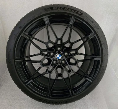 Original Finish BMW M3 M4 20" OEM 826M REAR Black Wheel Rim Tire TPMS /$895-obo - Image 1 of 4