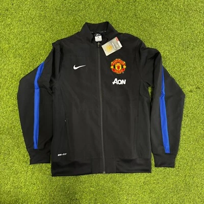 Nike Manchester United Men's Woven Jacket 11/12 - Black/Blue - Image 1 of 4