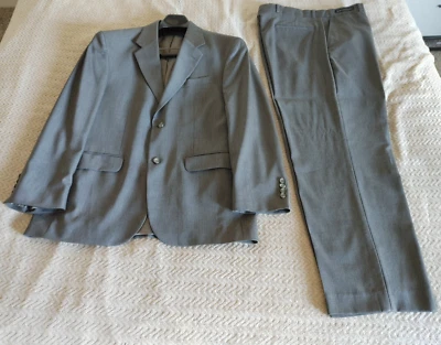 100% Wool Men's Two Piece Classic Regular Fit Suits Jacket and Pants 34 x 30 - Image 1 of 4