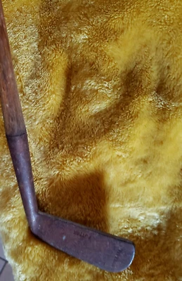 Vintage Marathon Hand Forged Wooden Shaft Putter Golf Club - Image 1 of 4