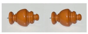 Style Selections Window Curtain Finals for 1-3/8 IN. Poles Oak Fountain Shape - Picture 1 of 2