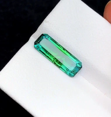Natural Bi Color Transparent Tourmaline Cut Stone 2.45 Carats Piece from Afghan - Image 1 of 4