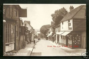 Leatherhead rppc Bridge Street Shops Dyer Surrey England 1925 - Bild 1 von 1