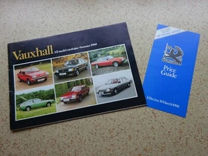  VAUXHALL - 'All Model Catalogue' - SUMMER 1980 - THE FULL RANGE...SEE PHOTOS. - Picture 1 of 12