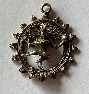 Amulett Anhänger Parvati Hindu Göttin Shiva Messing - Bild 1 von 2