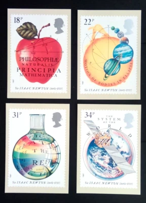 1987 SIR ISAAC NEWTON P.H.Q.'S WITH AN EDINBURGH F.D.I. POSTMARK. #00145 - Image 1 of 3