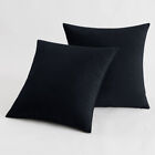 Crushed Velvet Cushion Covers 18 x 18 Luxury Plush Plain Sofa Cushions