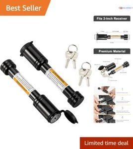 Durable 5/8" Dia Anti-Theft Hitch Pin Lock with 4 Keyed Alike Keys - Universa... - Picture 1 of 8
