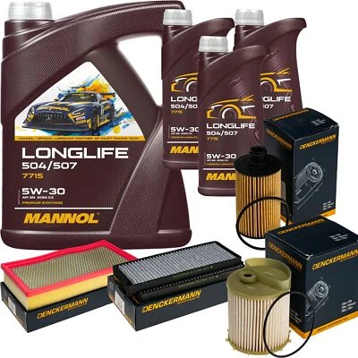 DENCKERMANN Inspektionspaket MANNOL Longlife 5W-30 8L für Ssangyong Rexton W - Bild 1 von 4