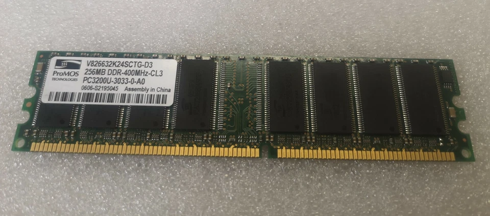 Promos Technologies V826632K24SCTG-D3 256 MB 400 MHz DDR Memory - Image 1 of 3