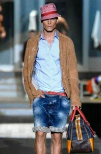 UVP 650 € authentische DSQUARED Baggy Jeans Shorts Mod.71MU034 Tag.48 - Bild 1 von 12