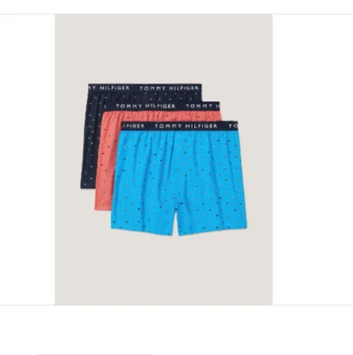Tommy Hilfiger 3 Pack Boxers Size S Slim Fit Cotton Classics Men’s Woven New  - Image 1 of 4