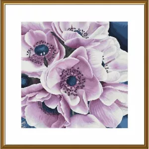 Gezähltes Kreuzstich-Set Blumen zum Selbermachen unbedruckt Leinwand Nova Sloboda НВ3116 - Bild 1 von 1