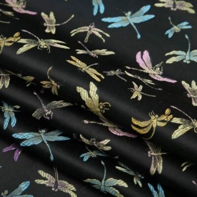 Chinese Satin Brocade Fabric Jacquard Embroiderd Damask Costume Upholstery - Image 1 of 4