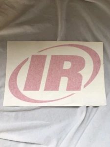 1 x CALCOMANÍAS COMPRESOR DE AIRE INGERSOLL RAND FORMA PELOTA RUGBY 370mm x 240mm EN ROJO - Imagen 1 de 1