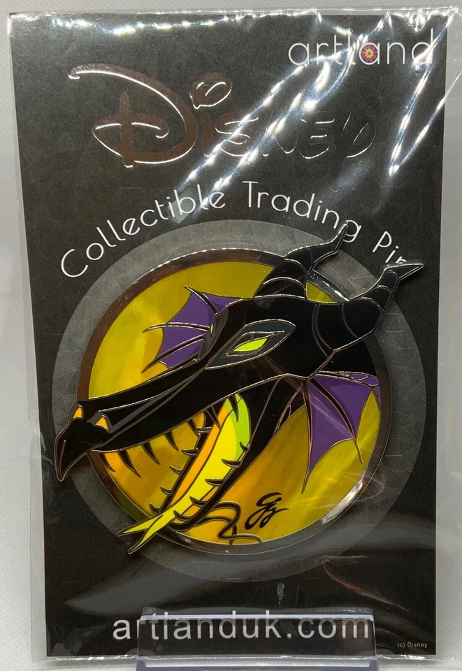 Prendedor Disney Artland 2024 Signature Series Maléfica Dragón Perfil LE 125 Foto 1 de 1