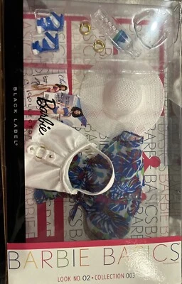 BARBIE BASICS DOLL LOOK NO 02 COLLECTION 003 SWIMSUIT ACCESSORY SET 2011 MATTEL - Image 1 of 4