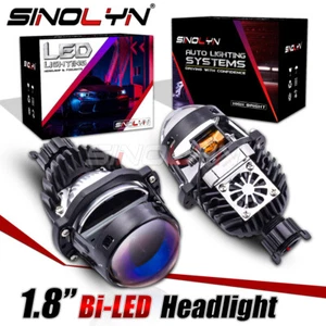 Mini 1.8 inch Bi LED Headlight Lens Projector H1/H4/H7/H11/9006 Car Motorcycle - Picture 1 of 10