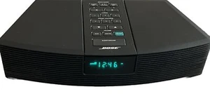 Sistema de música BOSE Wave radio AM/FM reloj despertador AWR1-1W negro SIN CONTROL REMOTO - Imagen 1 de 7
