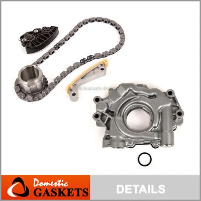 Kit de cadena de distribución bomba de aceite compatible con 09-15 Dodge Charger Challenger Durango 5,7 6,4 L Foto 1 de 4