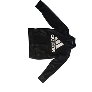 ADDIAS Boys Zip up Active Wear Lightweight Jacket Black Size 5 - Picture 1 of 2