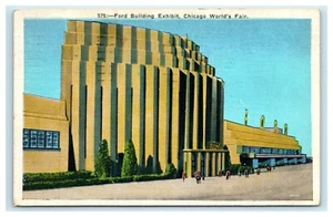 POSTCARD Ford Building Exhibit Chicago World's Fair Illinois - Picture 1 of 2