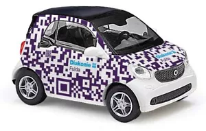Busch 50723 - 1/87 / H0 Smart Fortwo 2014, Diakonie Fulda - New - Picture 1 of 1