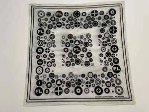 Bandana Vintage Futura Laboratories Futura 2000 Simboli Giappone Esclusiva Bianca - Foto 1 di 24