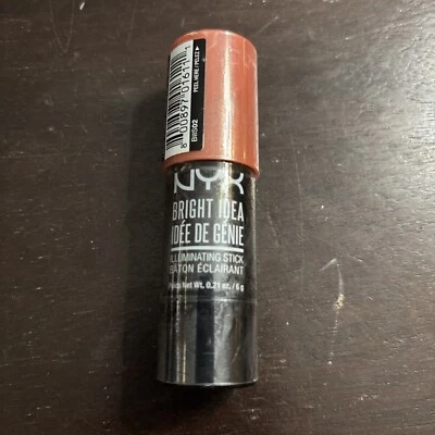 NYX Brand ~ Bright Idea Illuminating Stick ~ Coralicious ~ 0.21 oz ~ BIIS02 - Image 1 of 2