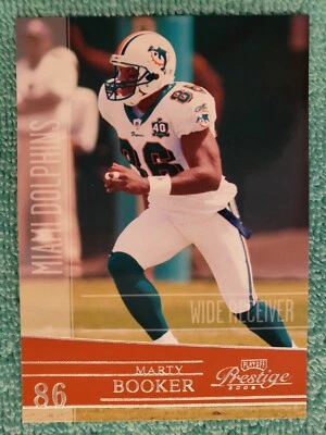 2006 PLAYOFF PRESTIGE MARTY BOOKER #82 MIAMI DOLPHINS  - Image 1 of 4