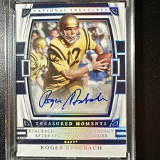 2023 National Treasures Collegiate Roger Staubach On-Card Auto 38/39