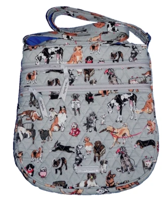 Vera Bradley Best in Dog Show Triple Zip Trio Hipster Crossbody Bag Purse NWT - Image 1 of 4