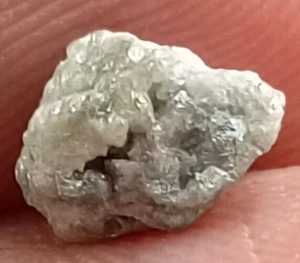 1.50 Carat Natural Grey Rough Diamond – 7.80x6.20x4.60mm Authentic Uncut Gemston - Picture 1 of 13