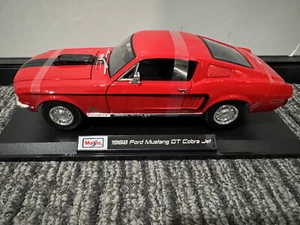 Maisto 1:18 Diecast Special Edition 1968 Ford Mustang GT Cobra rot NEU - Bild 1 von 21