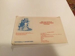 India Norwood Sewing Pattern Old Woman Who Lived In A Shoe Uncut Dolls Vintage - Picture 1 of 1