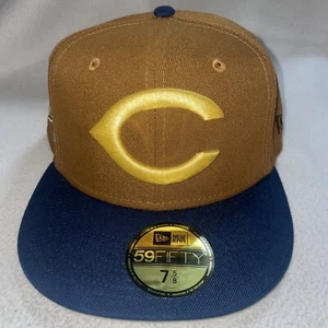 New Era Cincinnati Reds 1975 The Big Red Machine Bordado 59FIFTY Sombrero 7 5/8 - Imagen 1 de 6