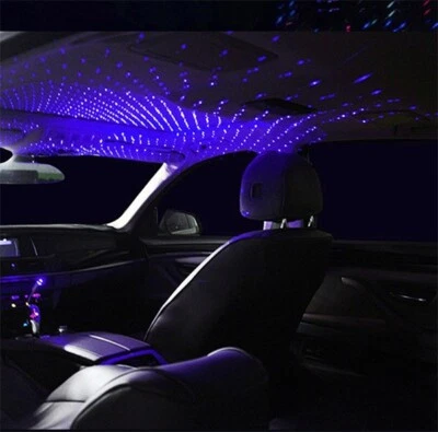 BRITELITES USB Atmosphere Decoration Blue Purple Car Interior Ceiling LED Projector Light