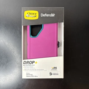 OtterBox DEFENDER SERIES Case for Samsung Galaxy S23 Ultra - Canyon Sun (Pink) - Picture 1 of 2