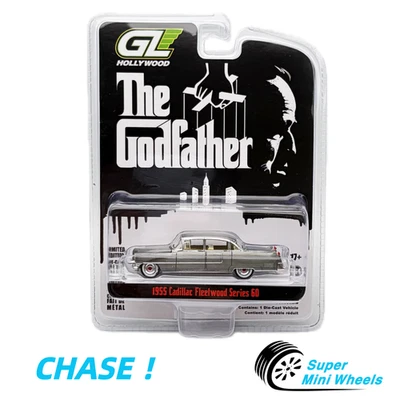 ¡PERSECUCIÓN! Greenlight 1:64 El Padrino 1955 Cadillac Fleetwood Series 60 #44740-B Foto 1 de 2