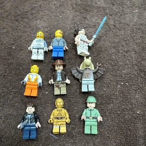 Lego Star Wars & Indiana Jones Minifigure Lot - Lot Of 9 - Picture 1 of 2