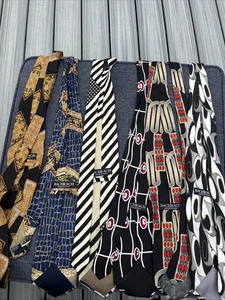 LOTE MIXTO DE 6 CORBATAS DE SEDA PARA HOMBRE BACHRACH #1 - Imagen 1 de 12