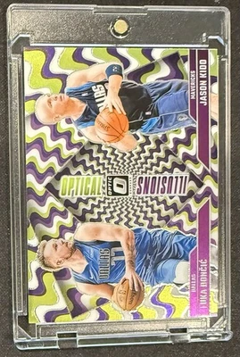2024-25 Panini Donruss Optic #1 Optical Illusions Luka Doncic & Jason Kidd Mint - Image 1 of 4