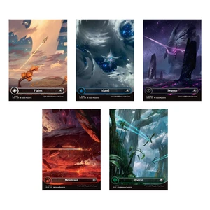 [MTG] Edge of Eternities Full Art Basic Lands (Reg | Foil) (Borderless) (EOE) NM - Picture 1 of 18