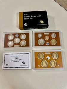 2011 U.S. Mint Proof Set – 14 Coins w/ Original Box & COA – San Francisco Mint - Picture 1 of 10