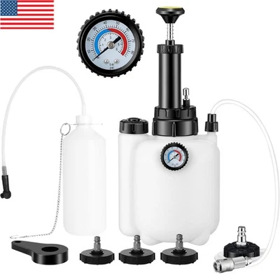 3L+1L Car Brake Bleeder Clutch Bleeding System Fluid Bleeder Tool Set Kit - Image 1 of 4