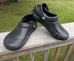 CROCS Specialist Unisex Clog Black Heel Strap Non Vented Mens 4 Womens Size 6 - Picture 1 of 8