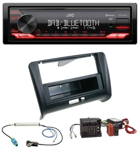 JVC DAB MP3 Bluetooth USB Autoradio für Audi TT 06-14 Aktivsystem Quadlock - Bild 1 von 8