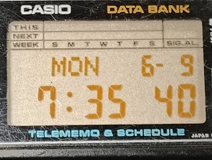 Casio Vintage DBC 61 Early Telememo Watch Made In Japan - Picture 1 of 24