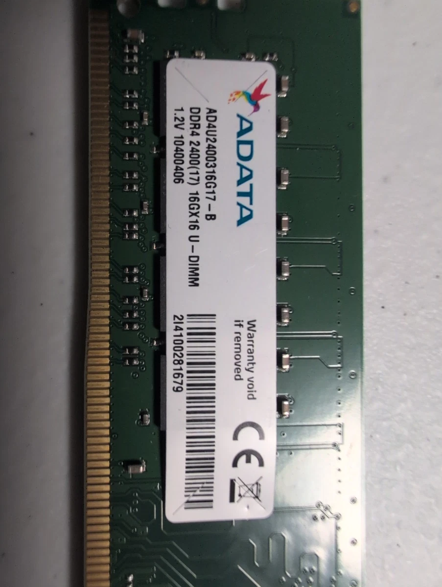 ADATA PC4-19200 (DDR4-2400) Bus Speed DDR4 SDRAM Memory (RAM) for